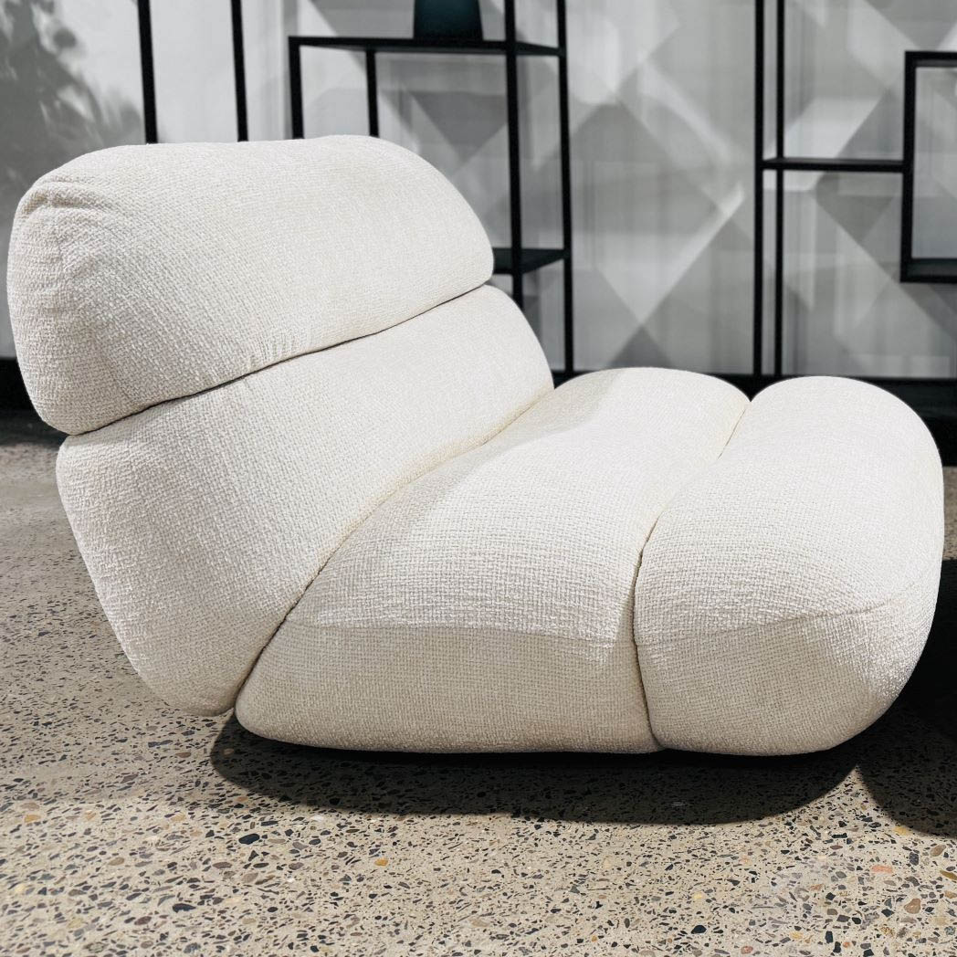 Bubble lounge in cream white, versatile & stylish..